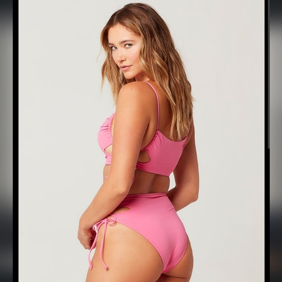 L*SPACE Pink Bikini Set XS - Picture 6 of 8
